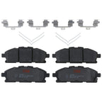 Set of 4 Disc Brake Pads for Nissan Quest (2011–2017)