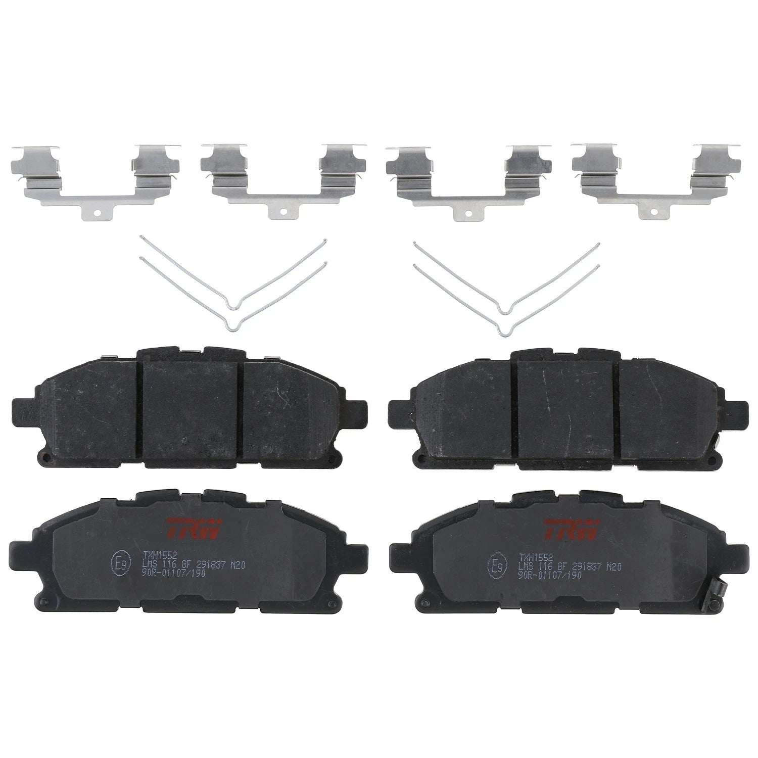 Set of 4 Disc Brake Pads for Nissan Quest (2011–2017)
