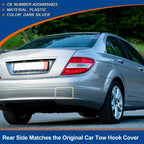Rear Bumper Tow Hook Cover for Mercedes-Benz W204 (2007-2014) Dark Silver