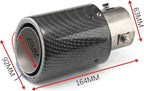 LED Luminous Muffler Tip Tail Pipe for Universal Cars (Carbon Fiber)
