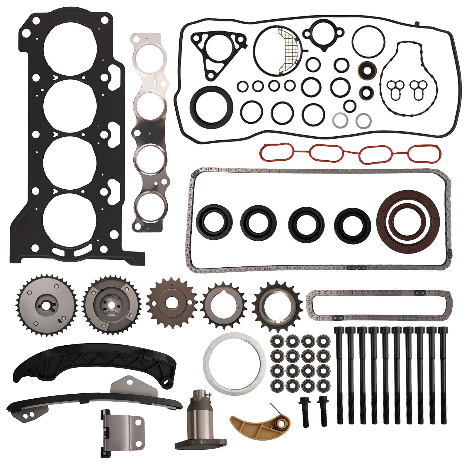 Timing Chain w/VVT Gears & Head Gasket Set for Toyota Prius Prius V (2010–2015)
