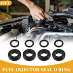 Fuel Injector Seal O-Ring Set for Ford F-Series (2004-2008) - NBR Rubber Black