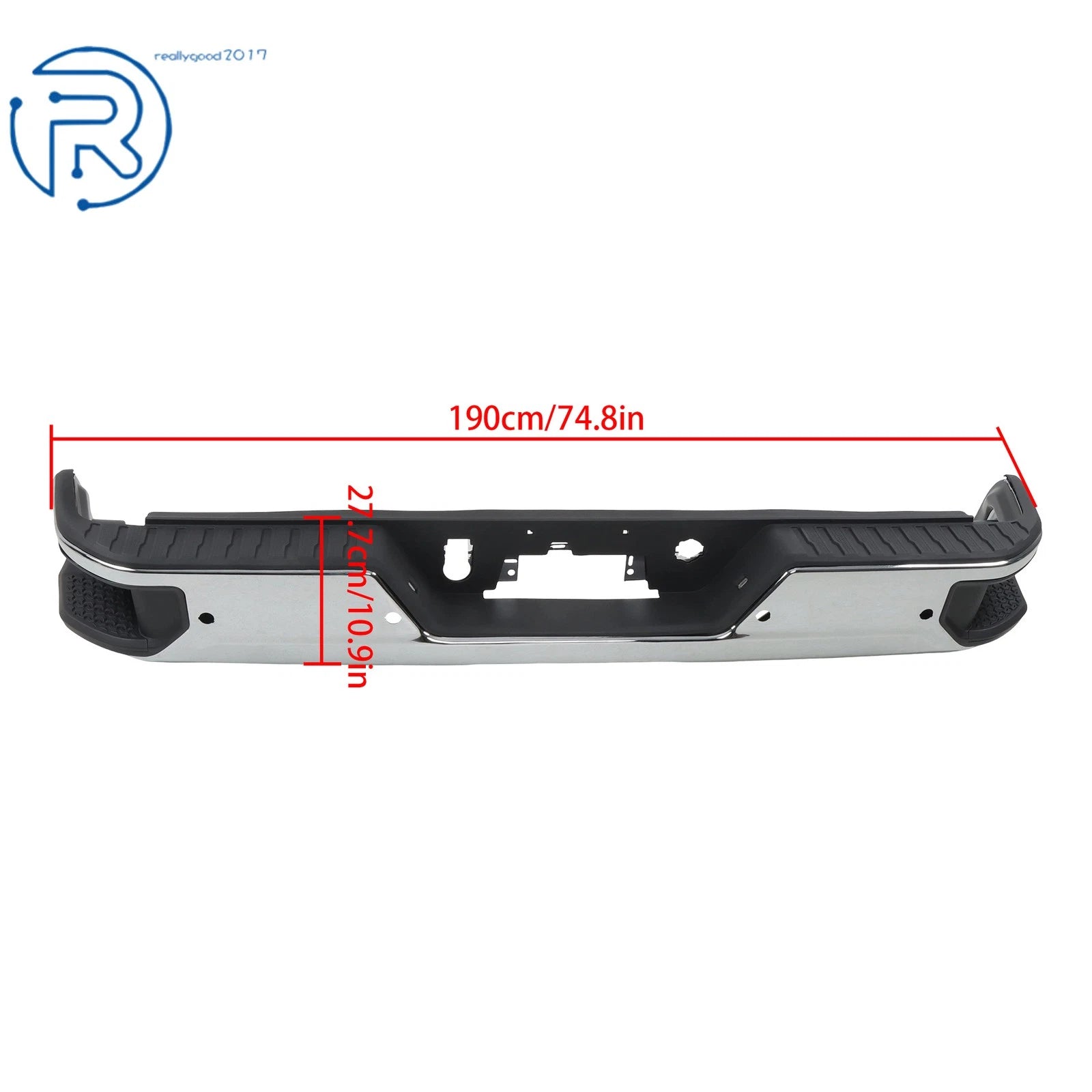 Chrome Rear Bumper for Sierra Silverado 2500 3500 (2020-2024)