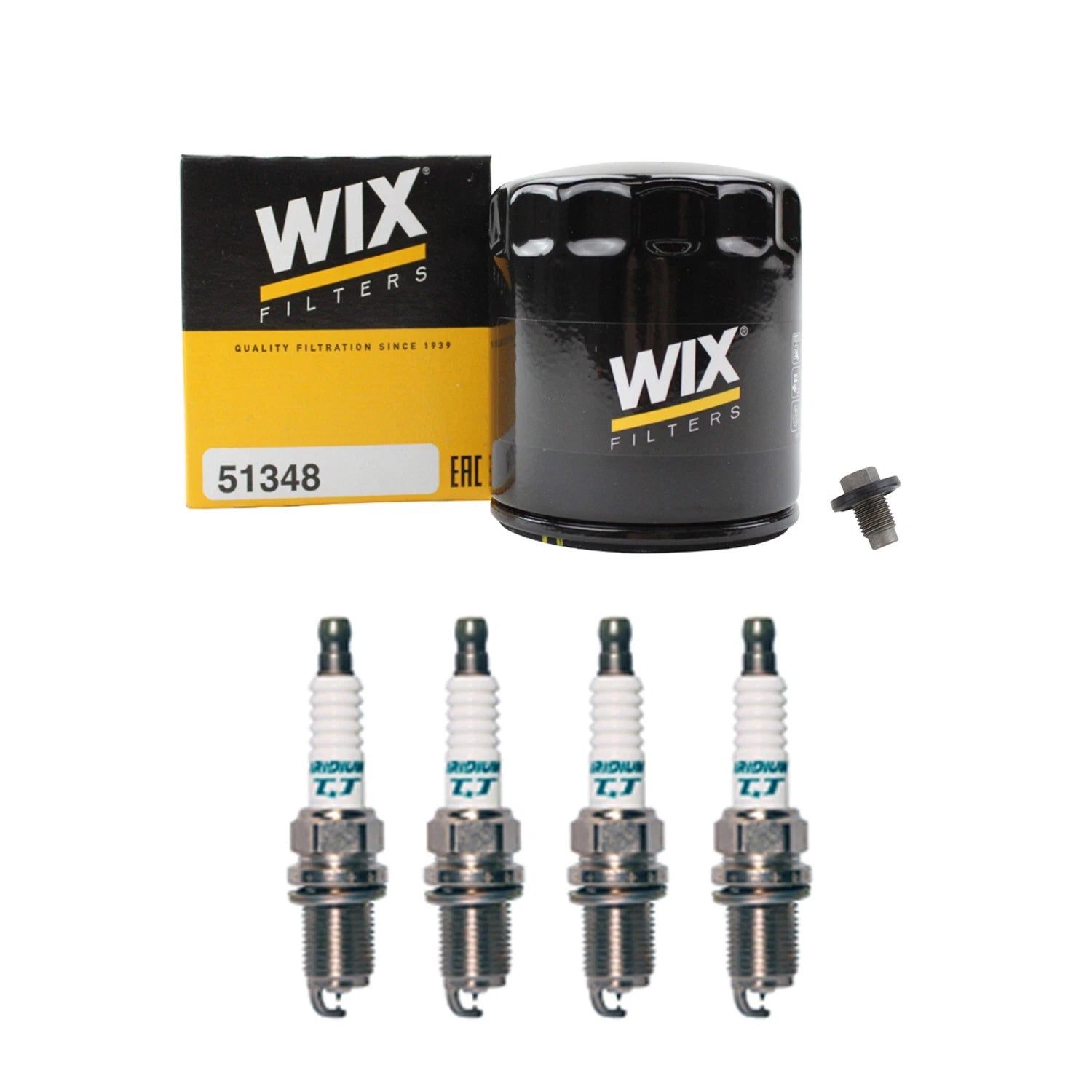Wix Engine Oil Filter & Denso Spark Plugs Set for Breeze Cirrus Sebring (1995–2006)