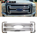 Front Chrome Grille Cover Overlay for Ford F250 F350 F450 (2011–2016)