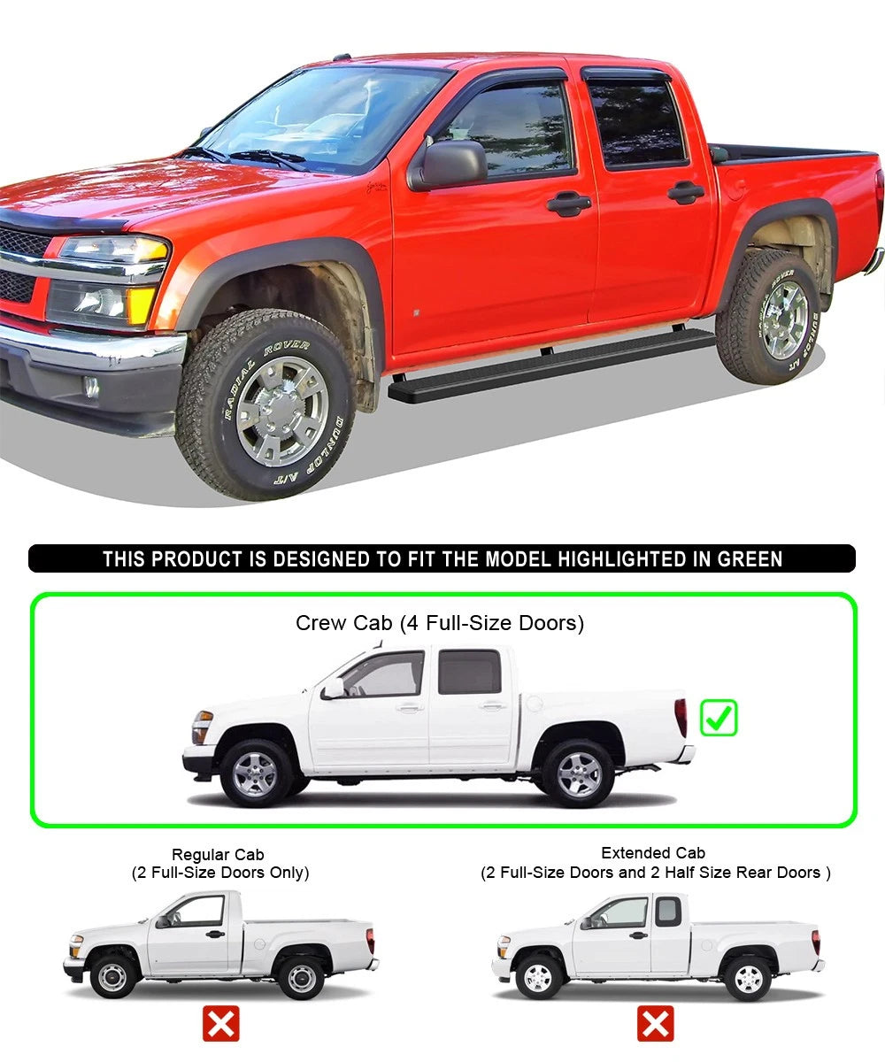 iBoard Running Boards for Chevy Colorado GMC Canyon Crew Cab (2004-2012)