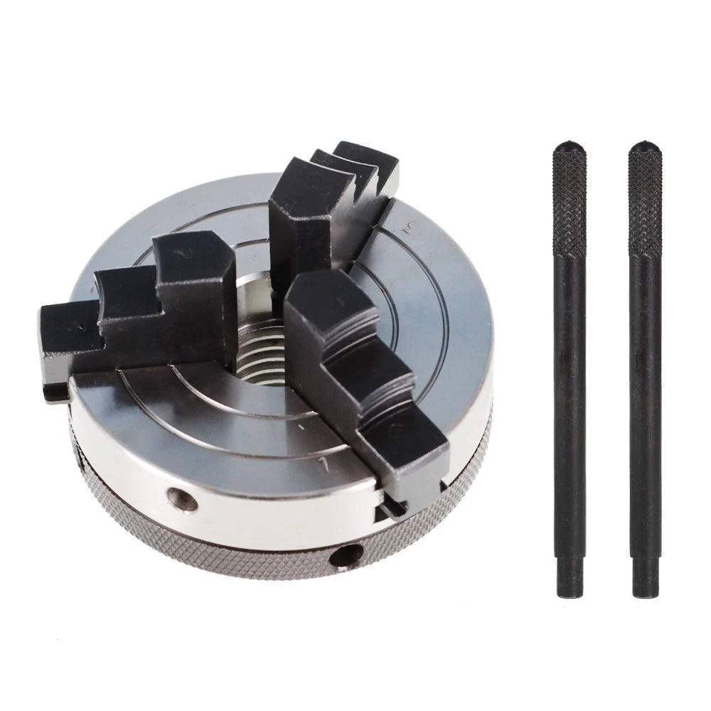 3-Jaw Self-Centering Chuck for Mini Wood Lathe (3" with 1x8 TPI)