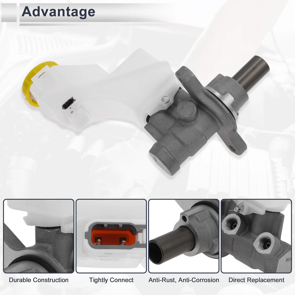 Brake Master Cylinder w/ Reservoir Sensor No. 46010JA00A for Nissan Altima (2007–2009)