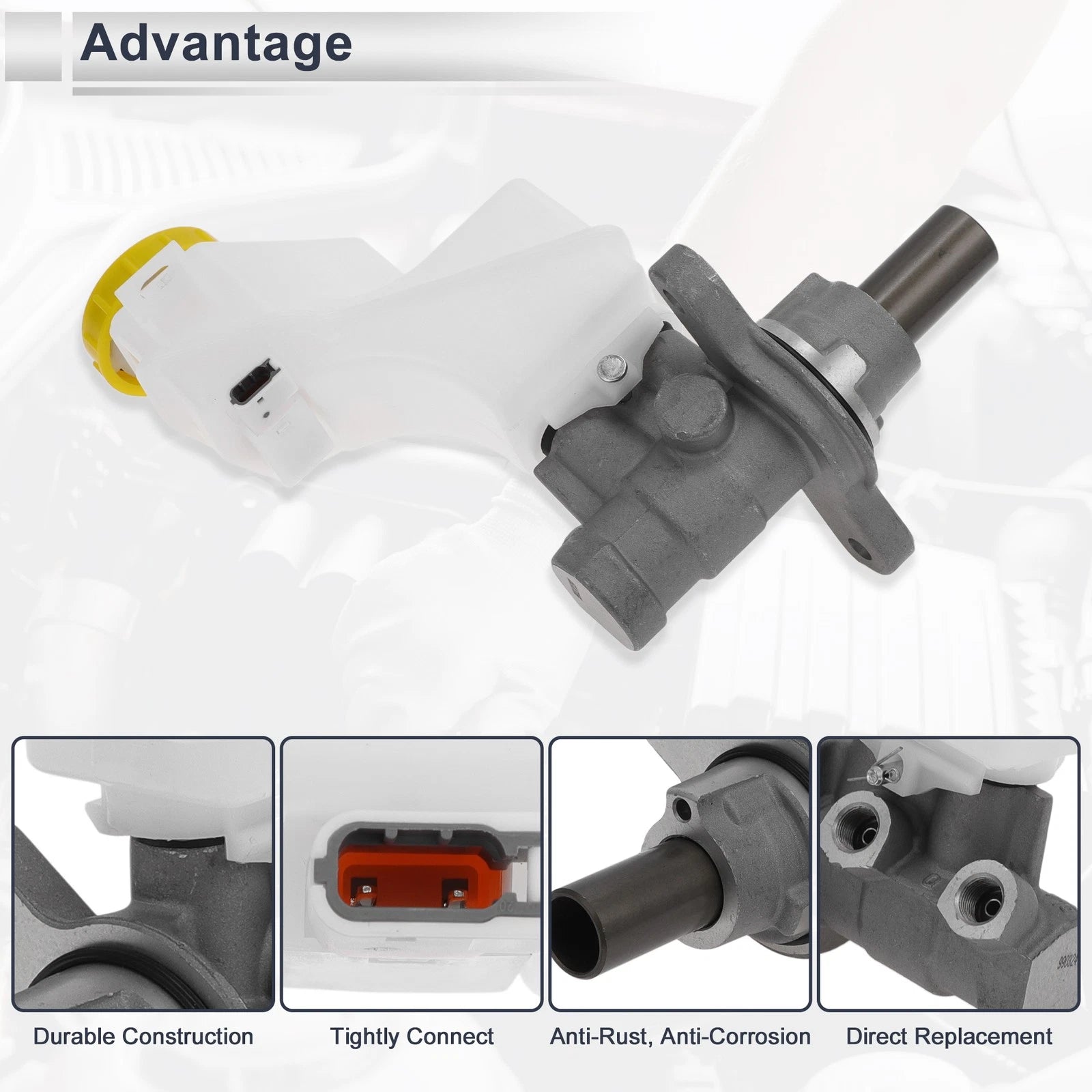 Brake Master Cylinder w/ Reservoir Sensor No. 46010JA00A for Nissan Altima (2007–2009)