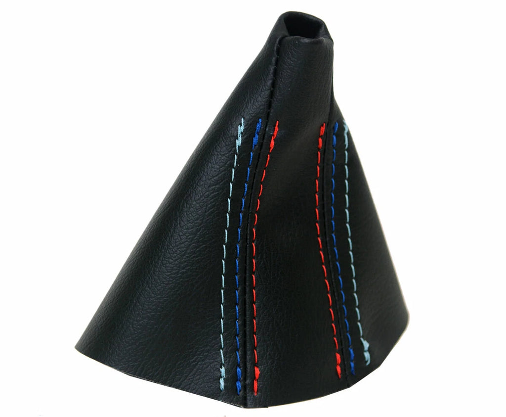 Leather Automatic Shift Boot Cover for BMW E38 (1995–2001) Black M Stitch