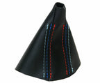 Leather Automatic Shift Boot Cover for BMW E38 (1995–2001) Black M Stitch