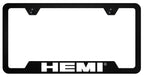 OEM License Plate Frame Notched Black for Dodge Hemi (2006–2024)