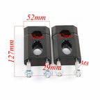 Set of 2 Black Handlebar Mount Clamps Risers 7/8" for Honda XR50 CRF50 (2000–2023)