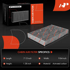 2X Activated Carbon Cabin Air Filter for Nissan Rogue (2014–2022)