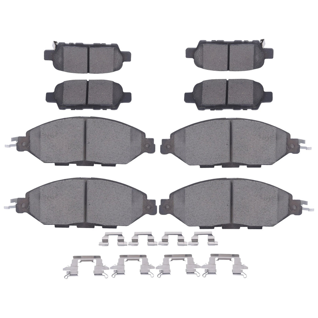 Set of 4 Ceramic Brake Pads for Infiniti JX35 QX60 Nissan Murano Pathfinder (2013–2019)