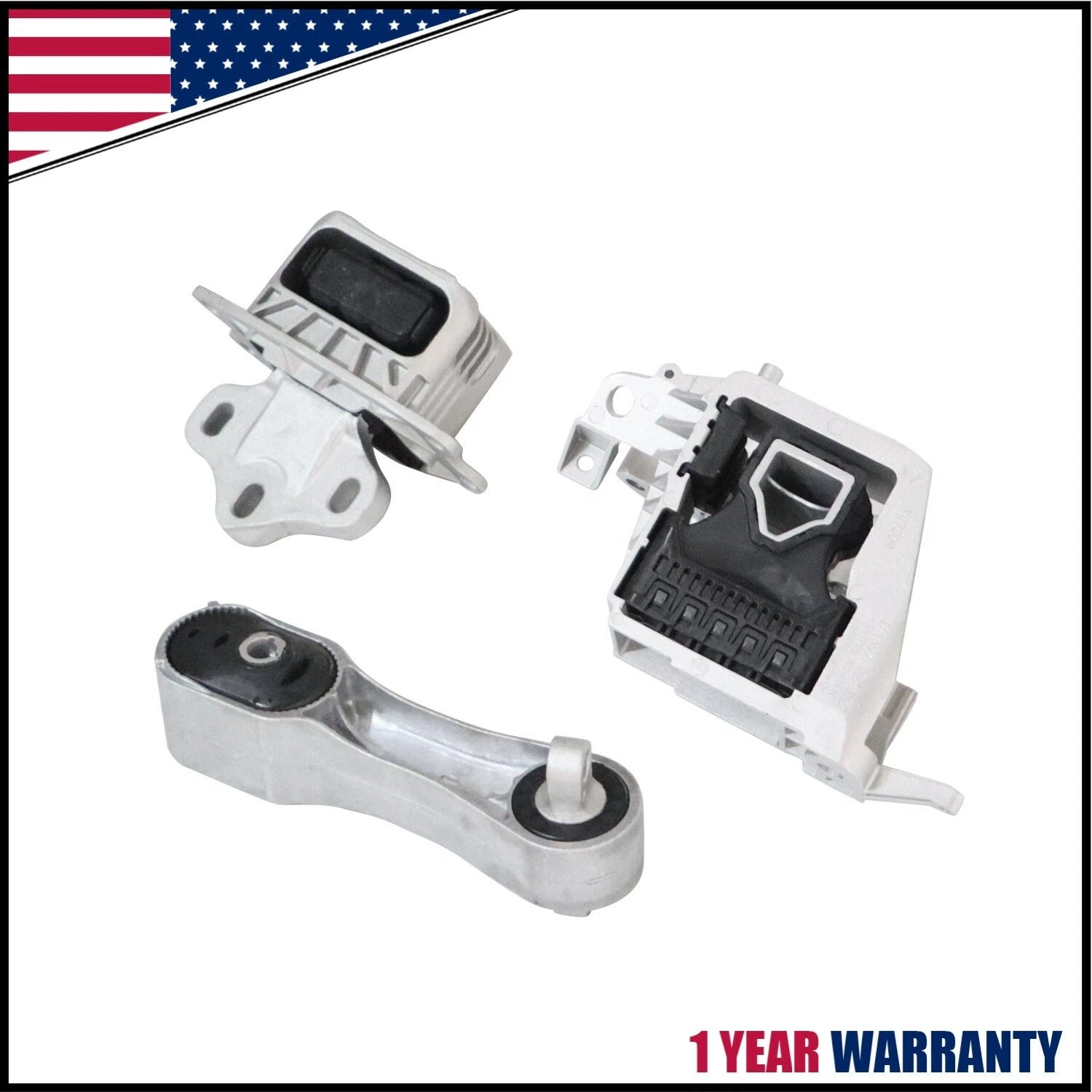 Set of 3 Engine Mounts for BMW X1 X2 Mini Cooper Clubman (2014–2021) 22116885934