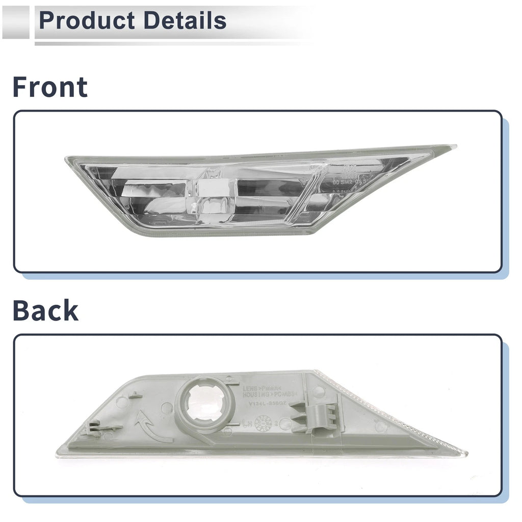 1pc Left Side Marker Light Cover for Honda Civic (2016–2021) No. 34350TETH01 Clear