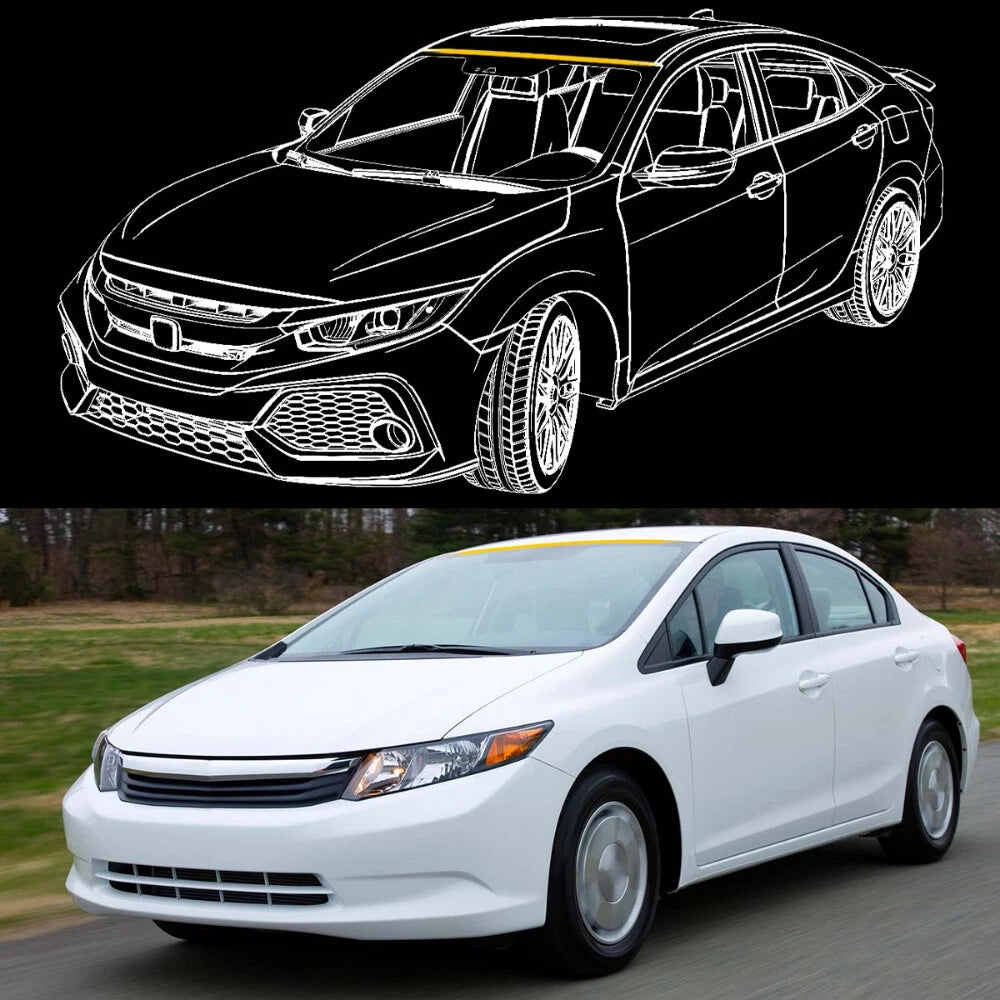 Windshield Reveal Trim for Honda Civic (2006–2011)