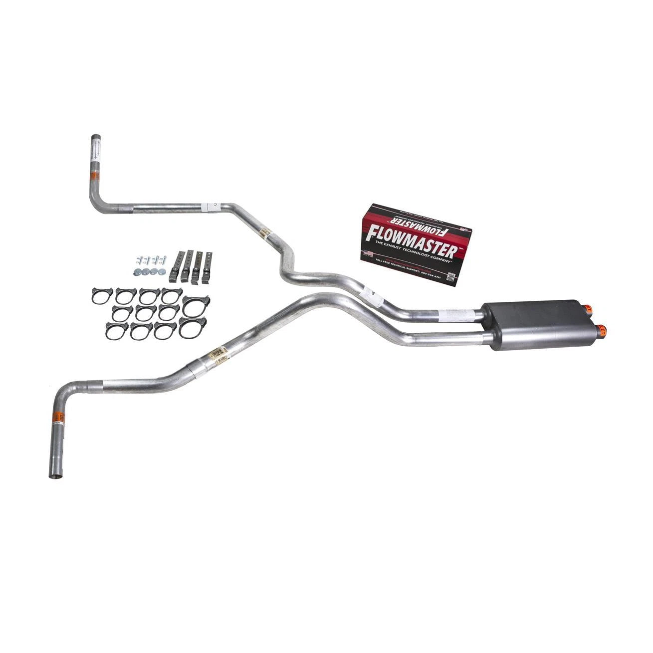 Dual Exhaust Pipe for Silverado 1996-1999 (2.5" Mandrel Bend, Side Exit)