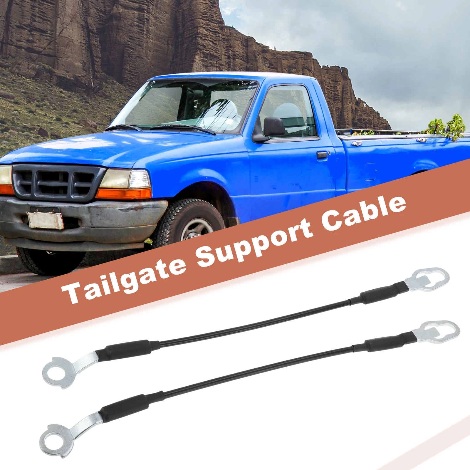 Tailgate Support Cables No.38505/E4TZ9843052A for Ford Ranger (1983–1992)