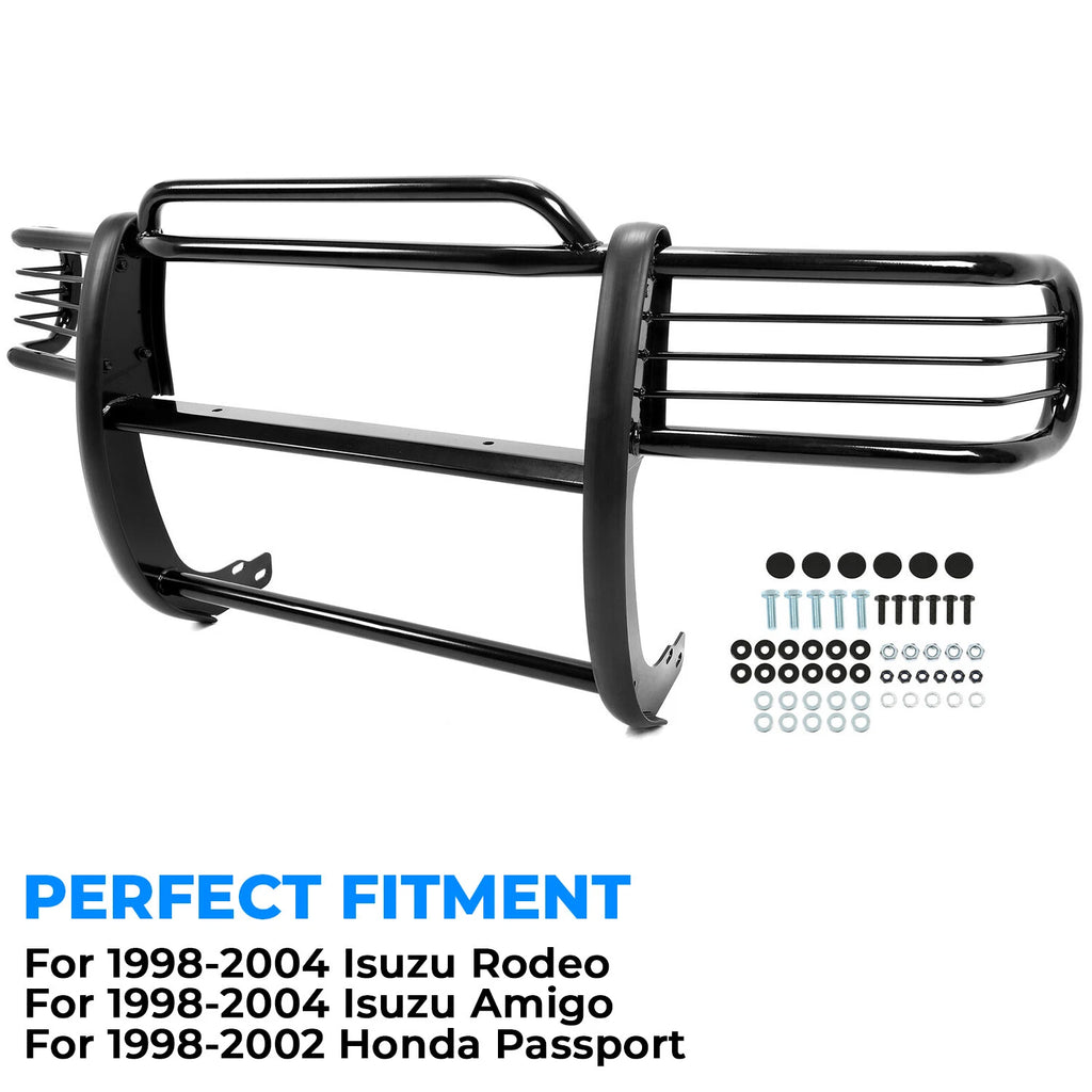 Bull Bar Grille Guard for Isuzu Rodeo Amigo (1998–2004) Black Steel