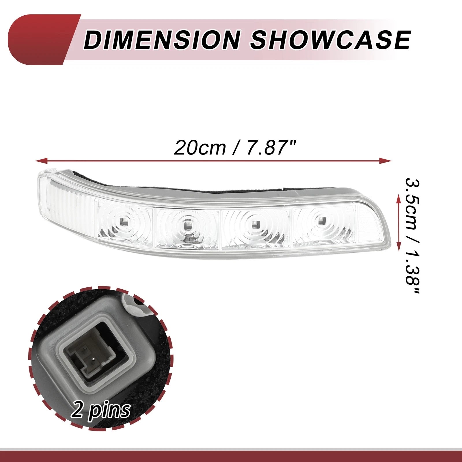 Right Mirror Turn Signal Light for KIA Sorento (2012–2014) No.876232P000FC