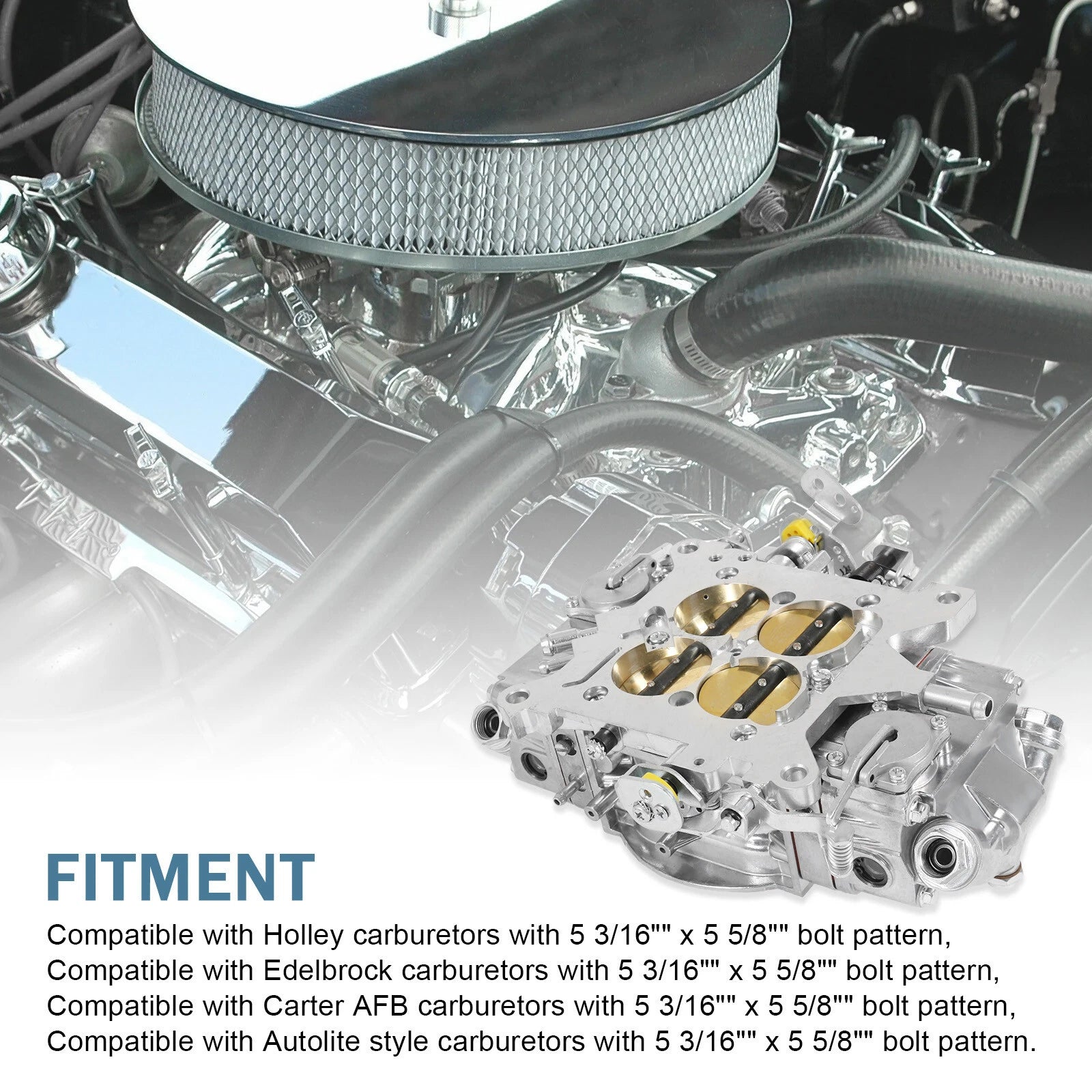 Performance Race Carburetor Double Pumper 4 Barrel BR-67201 850CFM for