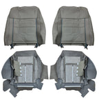 Set of 2 Leather Covers for Ford Expedition (2007–2014) Stone Gray
