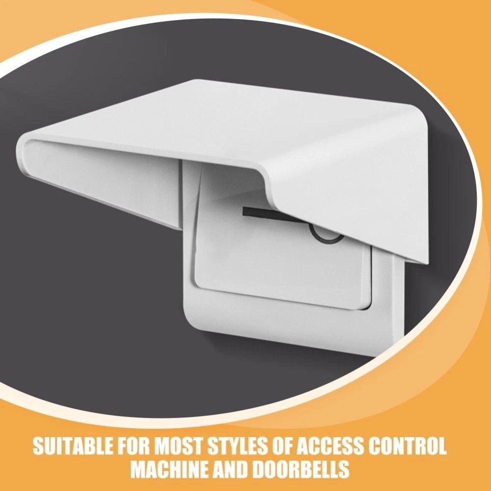 Set of 4 Wireless Outdoor Doorbell Covers Waterproof White ABS