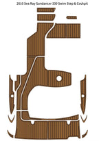 Swim Platform Cockpit Pad for Sea Ray Sundancer 330 (2010) - EVA Foam Teak Deck