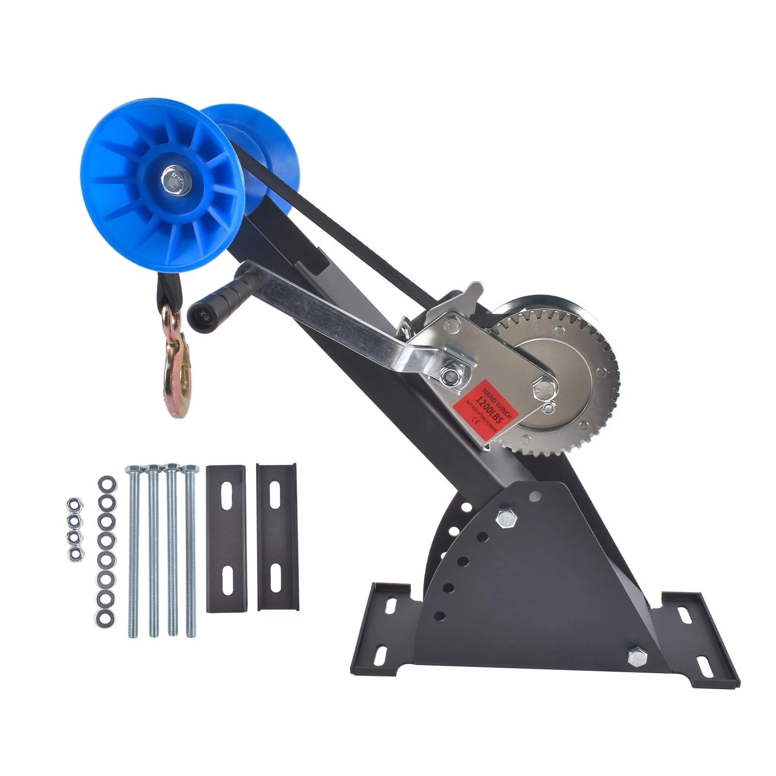 Adjustable Trailer Winch Mount for 3-4" W x 4" H Tongue (1200 lbs)