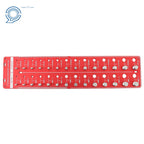 Thread Checker Gauge for Inch and Metric Screws (28 Holes)