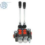 Hydraulic Monoblock Double Acting Control Valve 2 Spool 11GPM for