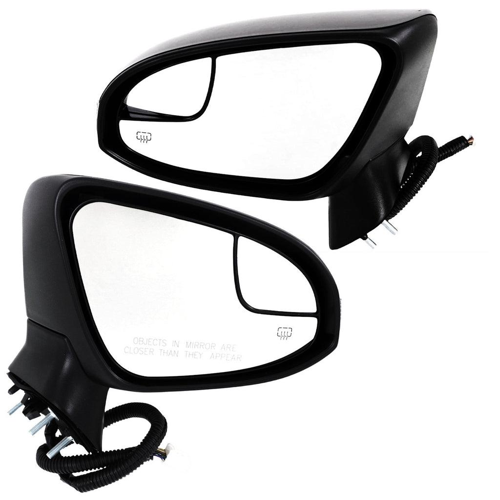 Set of 2 Heated Mirrors for Toyota Venza (2014)