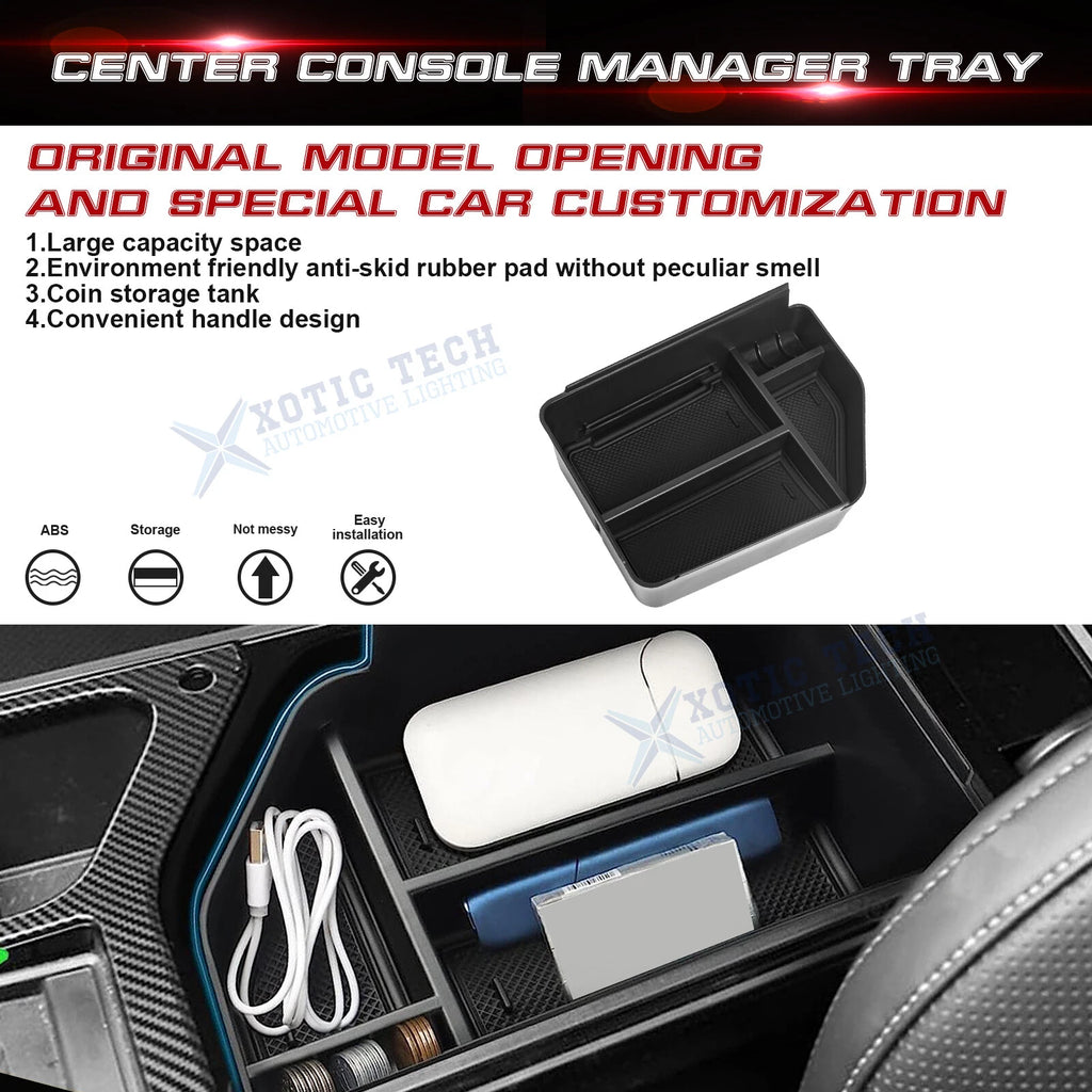 Center Console Armrest Box Storage Drawer Insert Case for KIA EV6 (2022-2026)