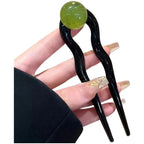 Resin U Shape Hairpin for Women Wedding Party Hairstyle Tool