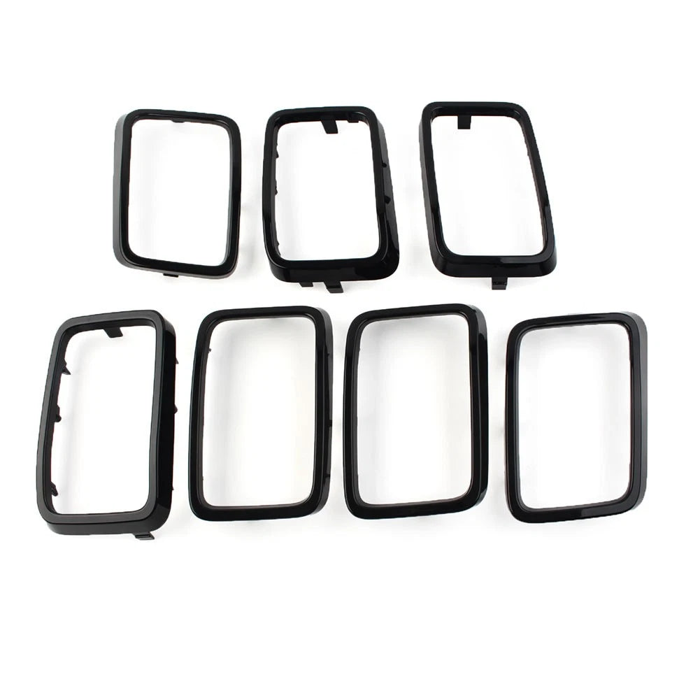 Set of 7 Front Grille Insert Ring Cover Trim for Jeep Grand Cherokee (2017–2021)