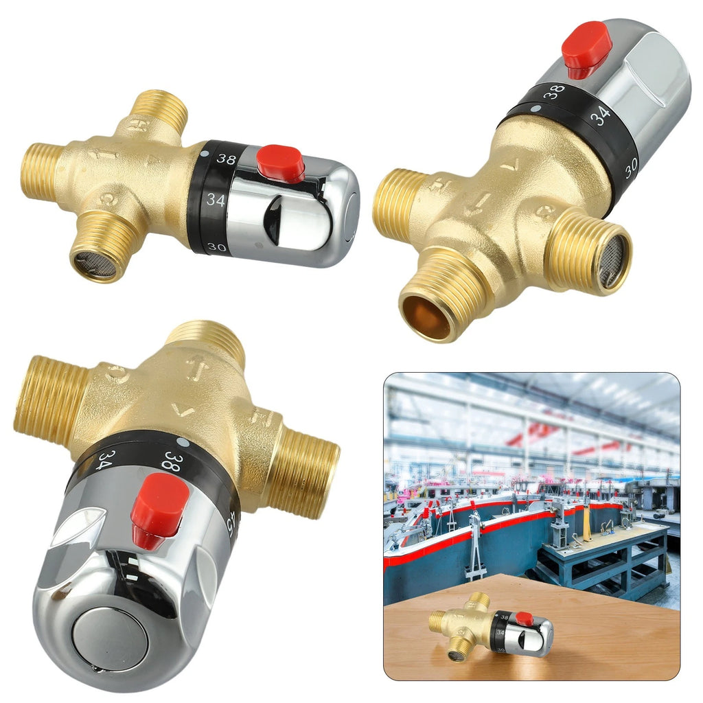 Brass Thermostatic Mixing Valve 15mm for BSP