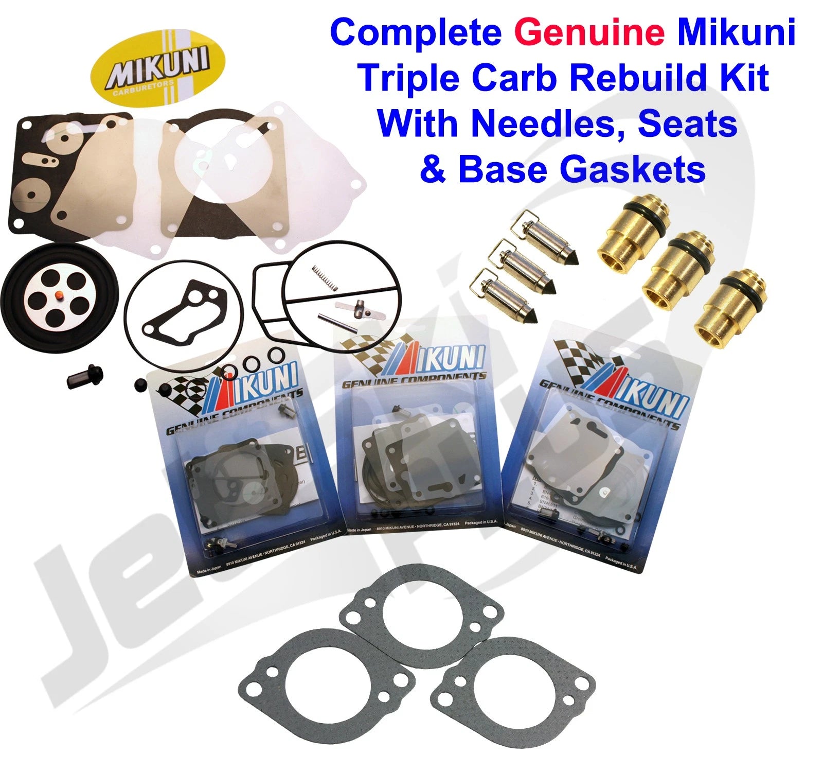 Mikuni Triple Carb Rebuild Kit for Yamaha GP1200R (1996–2001)