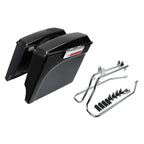 Stretched Hard Saddlebags Speaker Lids Bracket for Harley Softail (1984–2017)