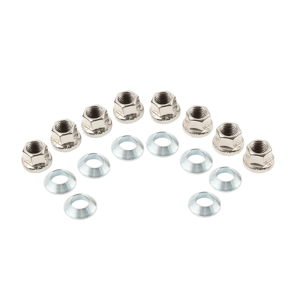 8pcs Wheel Flange Lug Nut Kit M10-1.25 for Honda TRX450R (2004–2007)