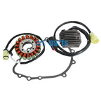 Stator Coil + Regulator Rectifier + Gasket for Kawasaki ZX600 Ninja ZX-6RR (2003–2004)