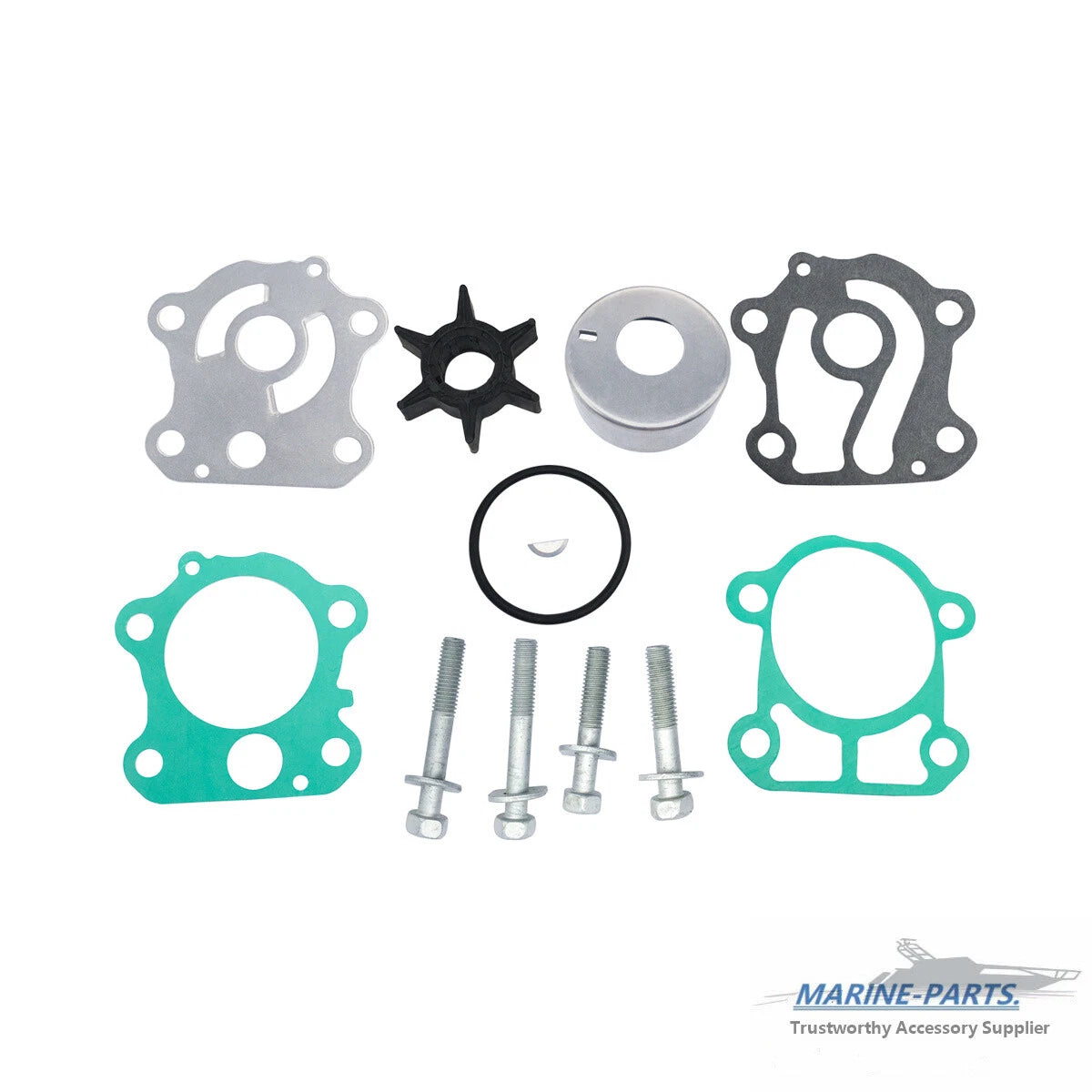 Water Pump Impeller Kit for Yamaha 50-70 HP Outboard (6H3-W0078-02-00)