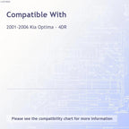 Chrome Pillar Post Trim Luxury FX 4pc Set for Kia Optima (2001–2006)