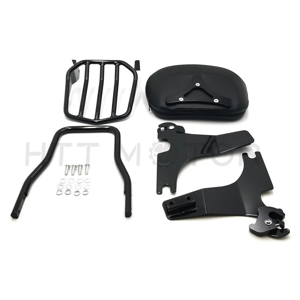 Sissy Bar Backrest Luggage Rack for Harley Davidson Sportster XL883 XL1200 (2004–2017)
