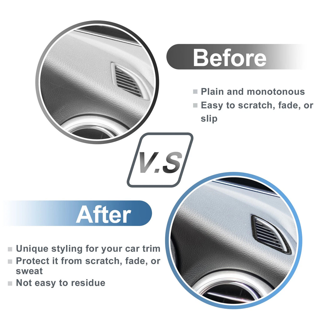 Set of 2 Air Condition Outlet Vent Trim Cover Frame for Mercedes-Benz C300 
