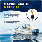 Pair of Rubber Drain Plugs for Marine Applications (1-1/4 inches) FO3834-M2
