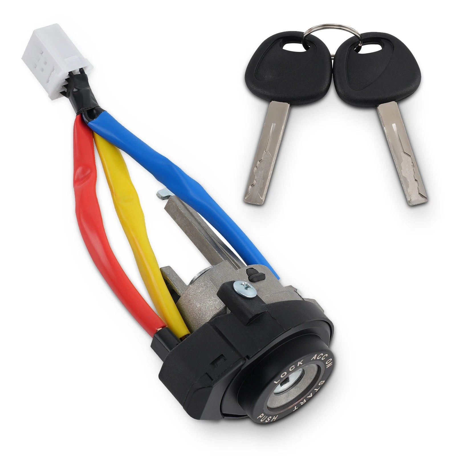 Ignition Switch Lock Cylinder Set with 2 Keys for Kia Soul (2014–2019) 81450-34190