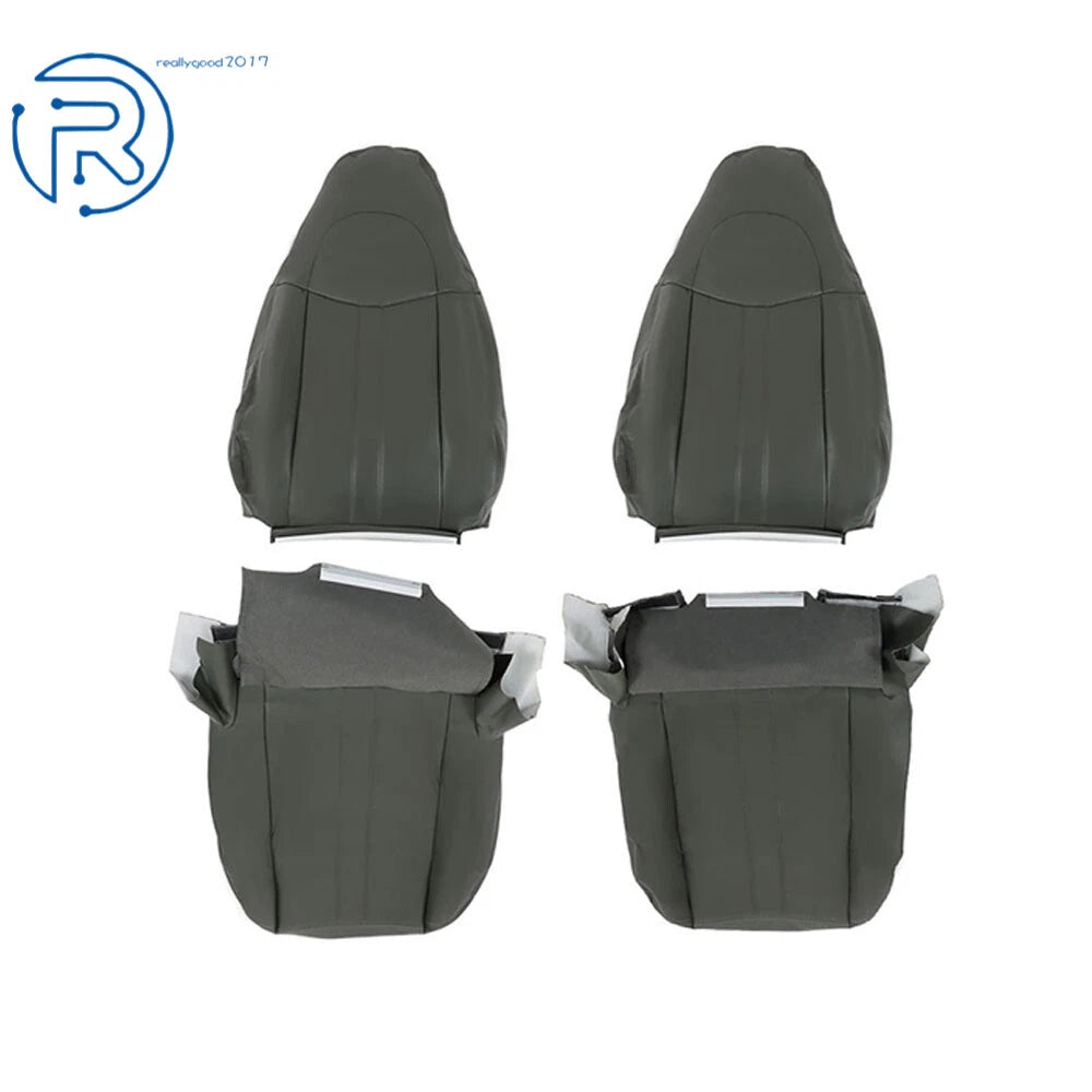 Set of 2 Dark Gray Seat Covers for Chevy Express 1500 2500 (2003-2014)