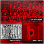 Set of 2 Full LED Tail Brake Light Lamps for Silverado Sierra 1500 2500 (2003–2007)